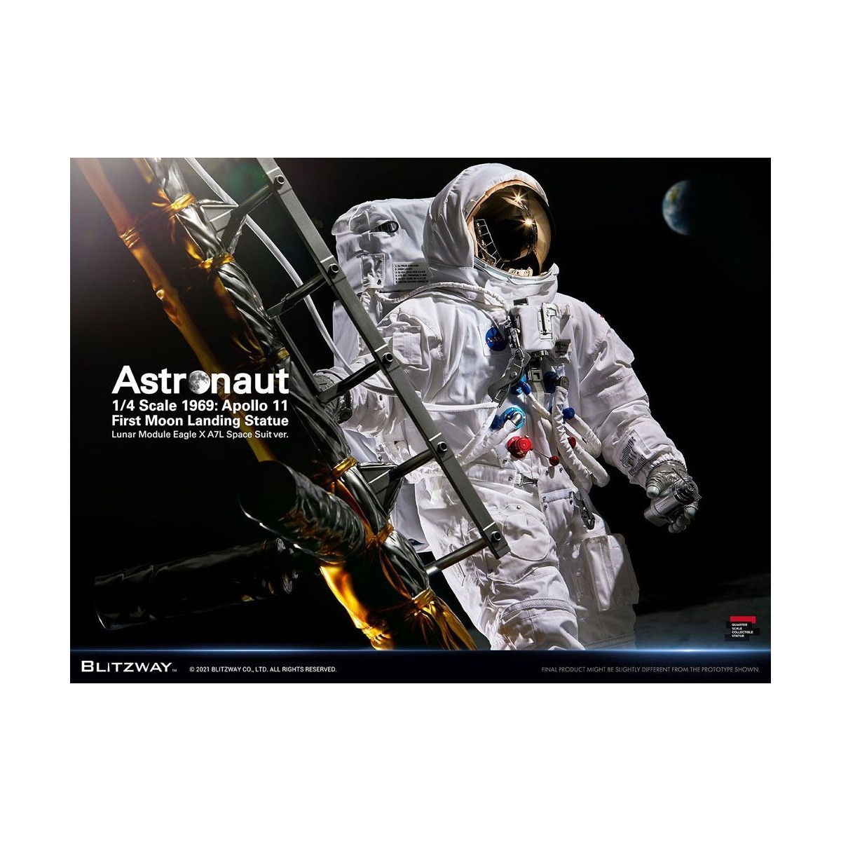 Blitzway - Astronaut Apollo 11: LM-5 A7L ver. 1/4 - Hybrid Superb Scale