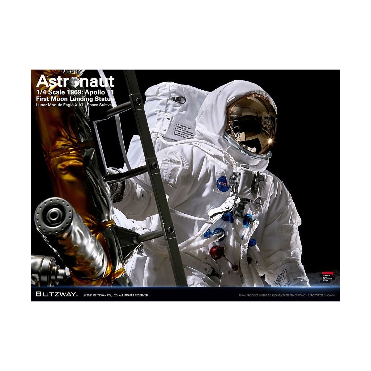 Blitzway - Astronaut Apollo 11: LM-5 A7L ver. 1/4 - Hybrid Superb Scale