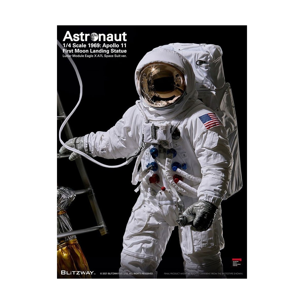 Blitzway - Astronaut Apollo 11: LM-5 A7L ver. 1/4 - Hybrid Superb Scale