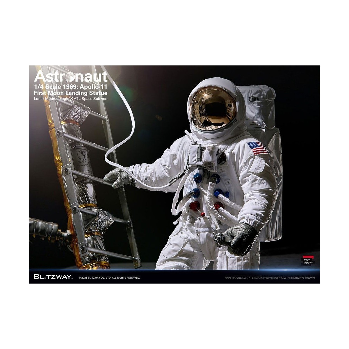 Blitzway - Astronaut Apollo 11: LM-5 A7L ver. 1/4 - Hybrid Superb Scale