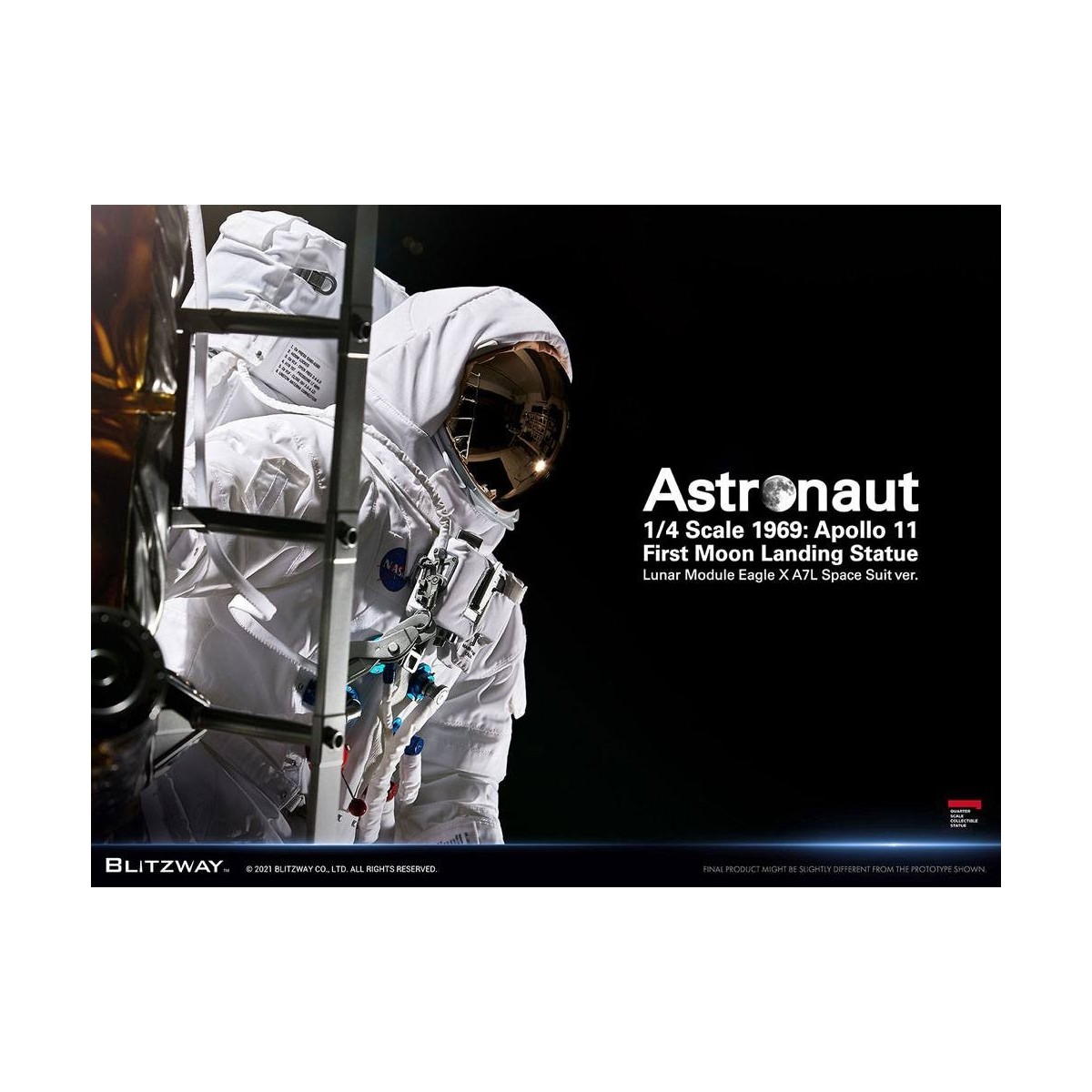 Blitzway - Astronaut Apollo 11: LM-5 A7L ver. 1/4 - Hybrid Superb Scale