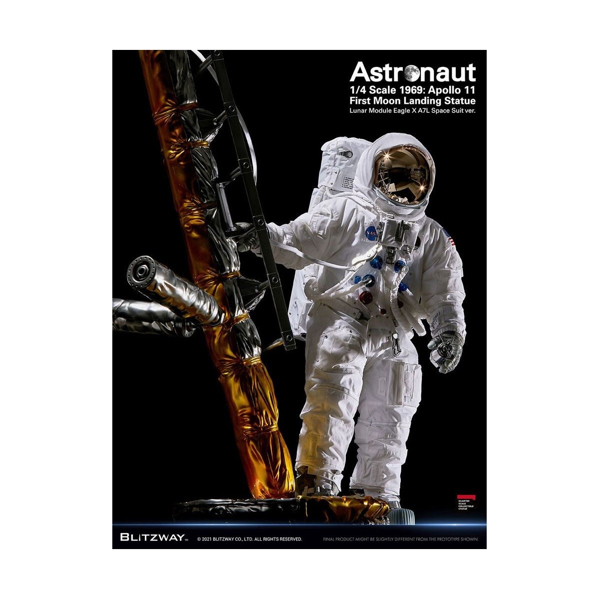 Blitzway - Astronaut Apollo 11: LM-5 A7L ver. 1/4 - Hybrid Superb Scale
