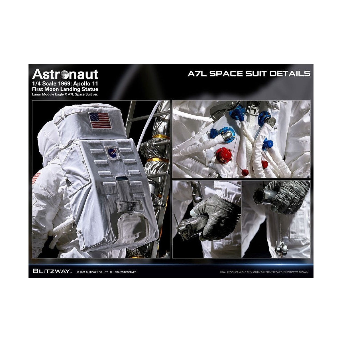 Blitzway - Astronaut Apollo 11: LM-5 A7L ver. 1/4 - Hybrid Superb Scale