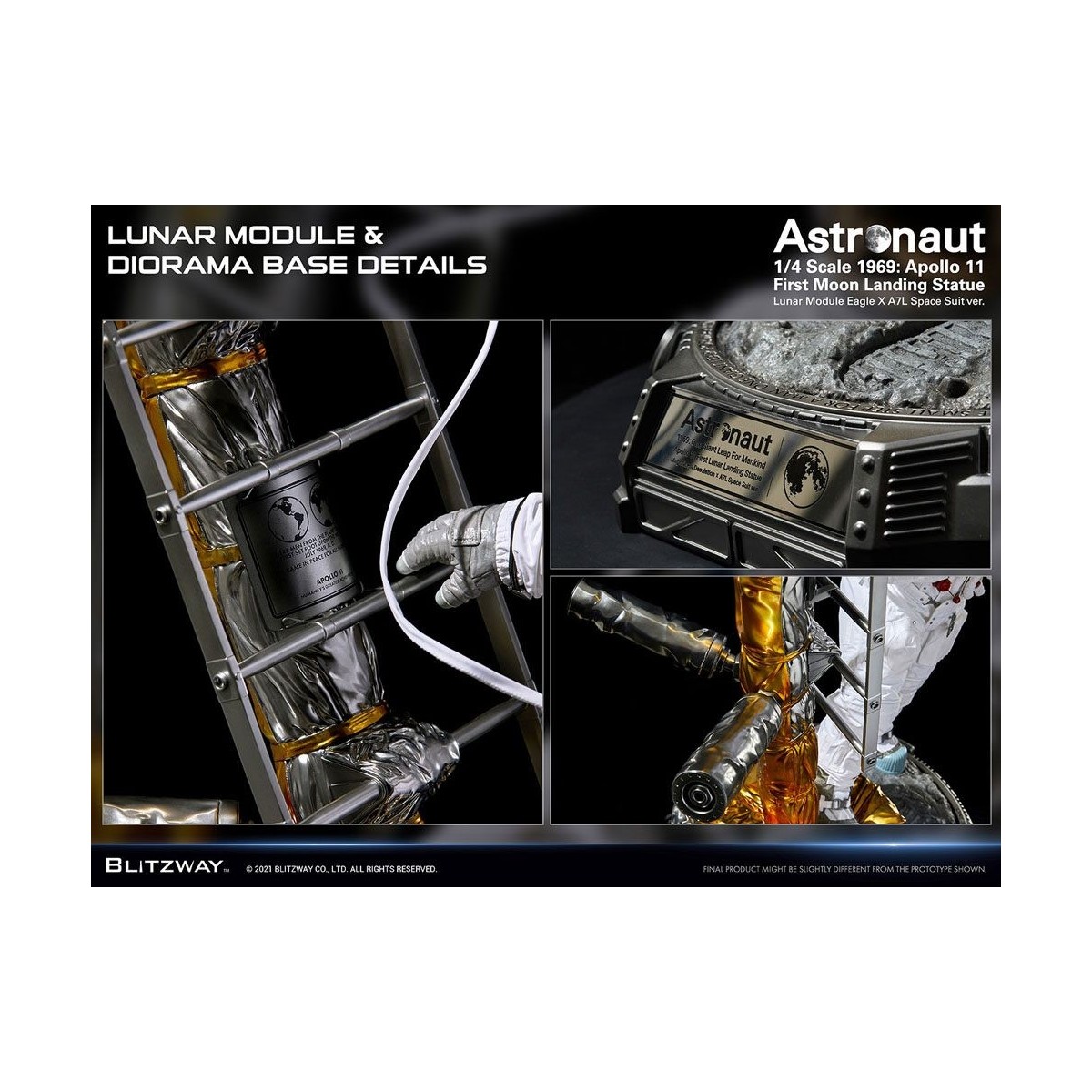 Blitzway - Astronaut Apollo 11: LM-5 A7L ver. 1/4 - Hybrid Superb Scale