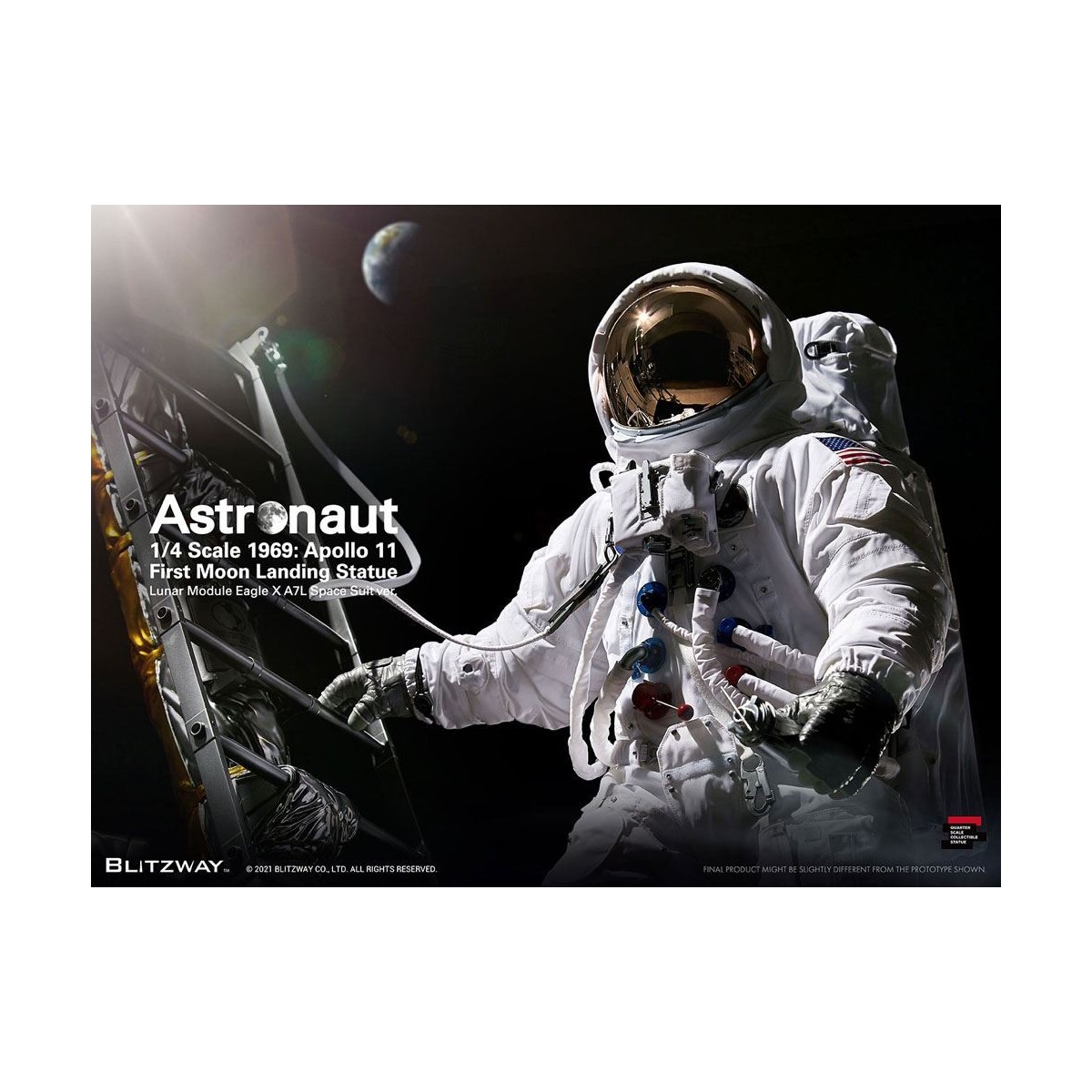 Blitzway - Astronaut Apollo 11: LM-5 A7L ver. 1/4 - Hybrid Superb Scale