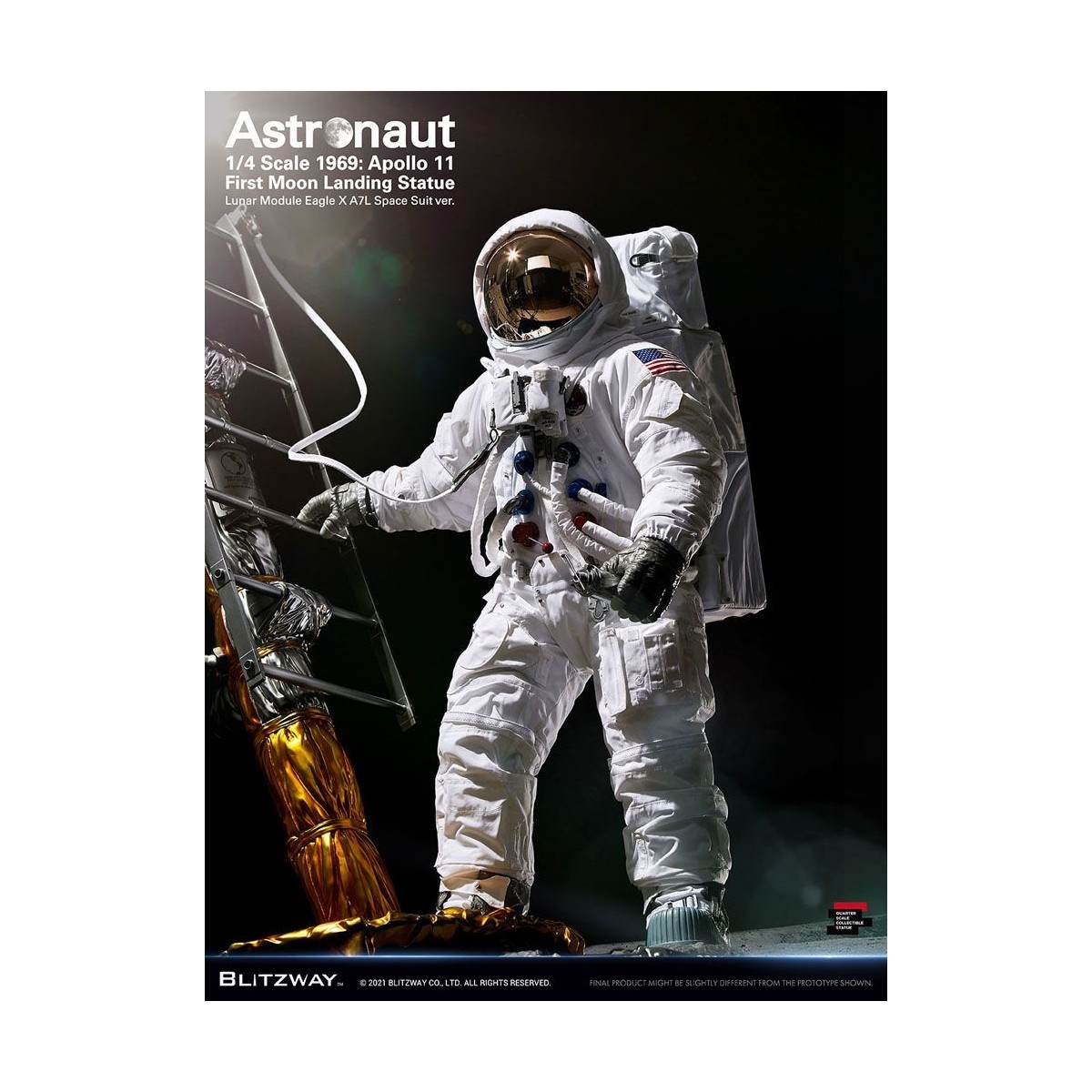 Blitzway - Astronaut Apollo 11: LM-5 A7L ver. 1/4 - Hybrid Superb Scale
