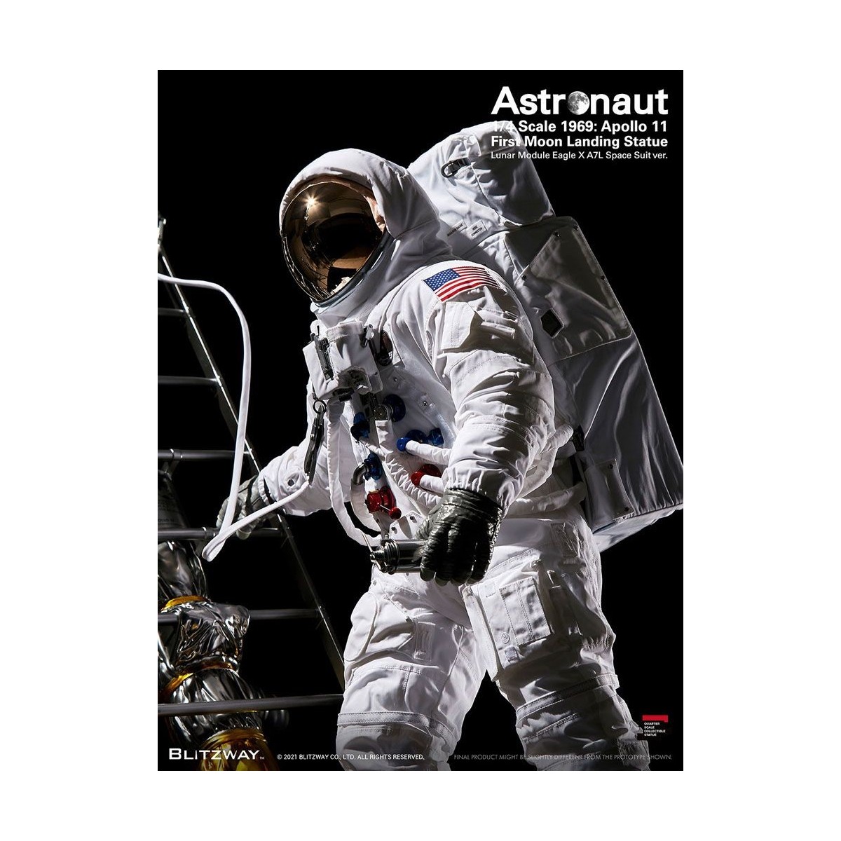 Blitzway - Astronaut Apollo 11: LM-5 A7L ver. 1/4 - Hybrid Superb Scale