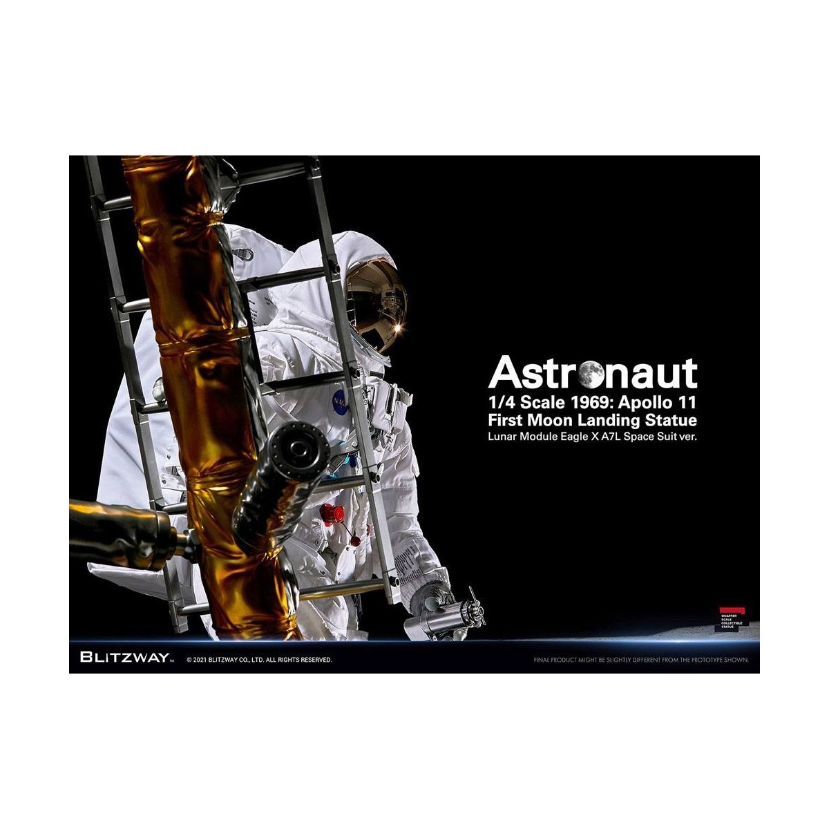Blitzway - Astronaut Apollo 11: LM-5 A7L ver. 1/4 - Hybrid Superb Scale