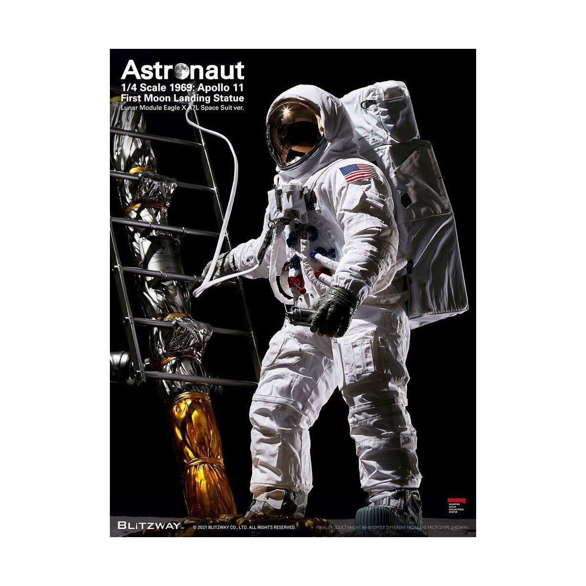 Blitzway - Astronaut Apollo 11: LM-5 A7L ver. 1/4 - Hybrid Superb Scale