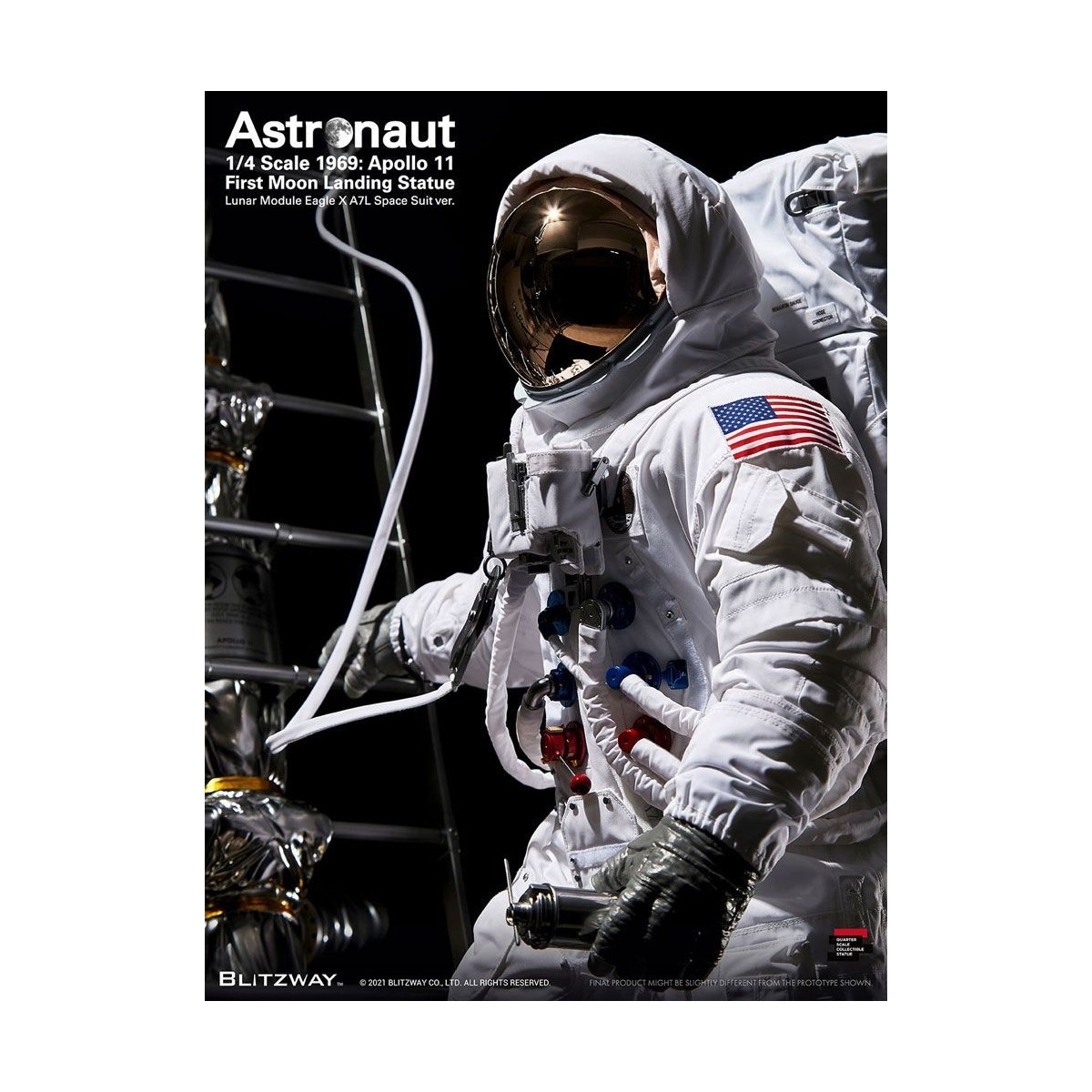 Blitzway - Astronaut Apollo 11: LM-5 A7L ver. 1/4 - Hybrid Superb Scale