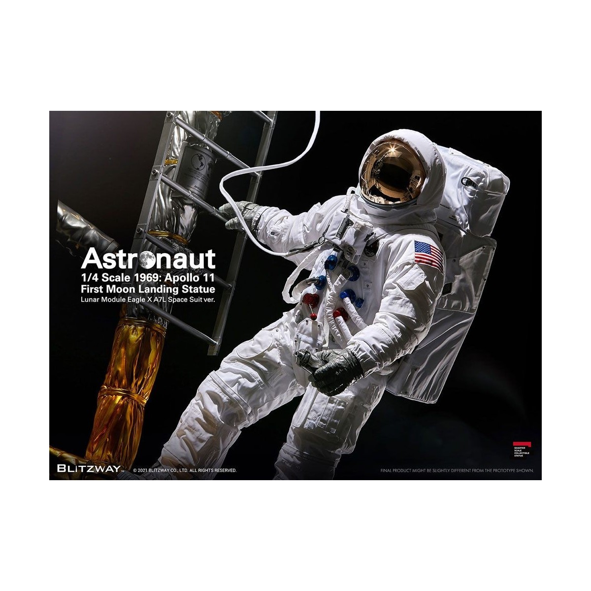 Blitzway - Astronaut Apollo 11: LM-5 A7L ver. 1/4 - Hybrid Superb Scale