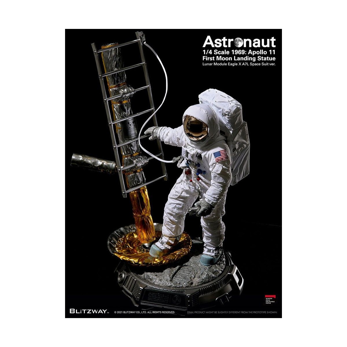 Blitzway - Astronaut Apollo 11: LM-5 A7L ver. 1/4 - Hybrid Superb Scale
