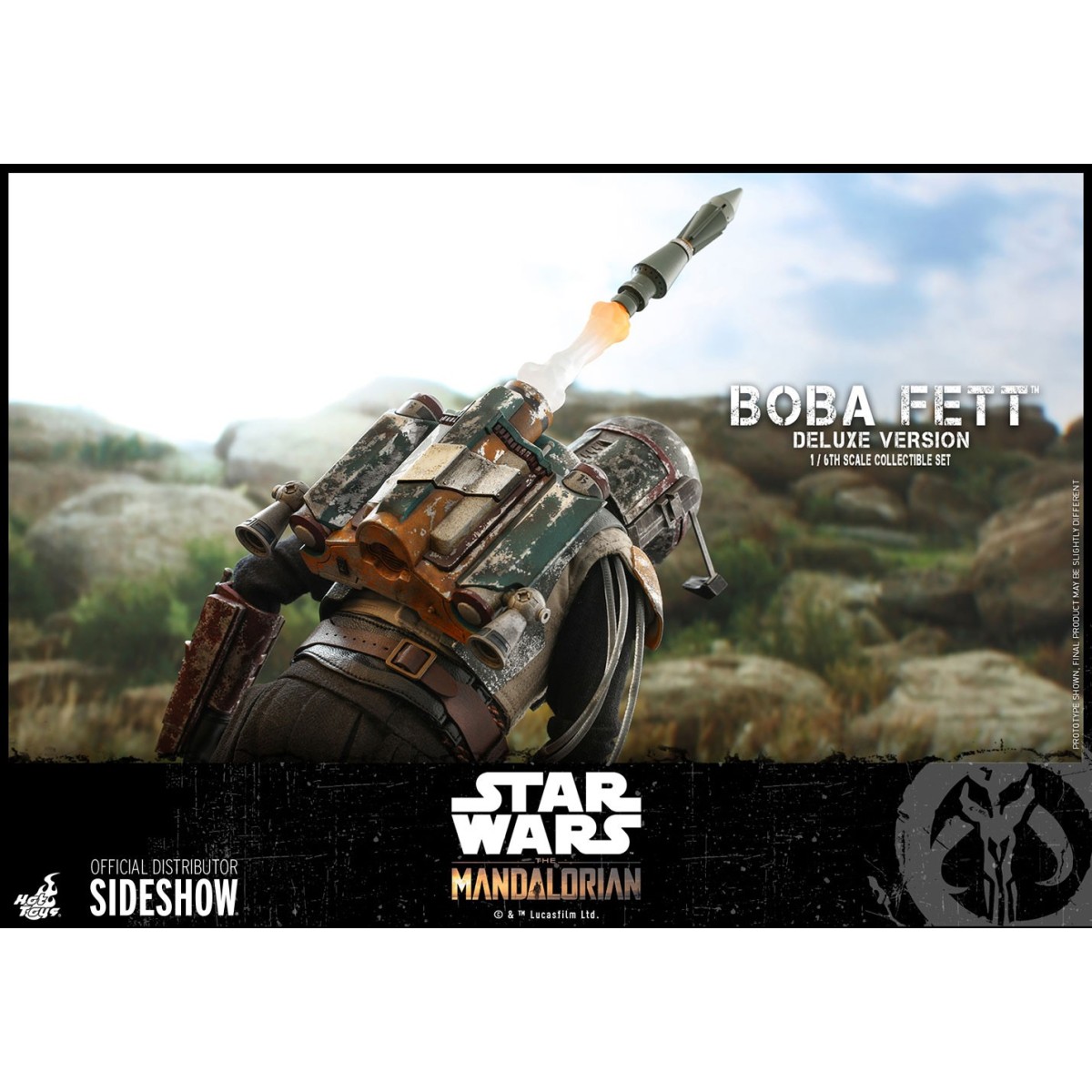 Hot Toys Star Wars The Mandalorian Boba Fett Deluxe Version 1/6 Movie Masterpiece