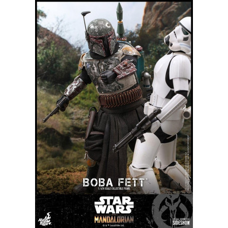 Hot Toys Star Wars The Mandalorian Boba Fett Deluxe Version 1/6 Movie Masterpiece