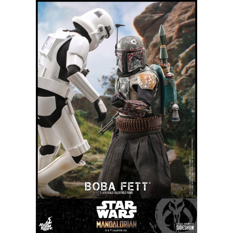Hot Toys Star Wars The Mandalorian Boba Fett Deluxe Version 1/6 Movie Masterpiece