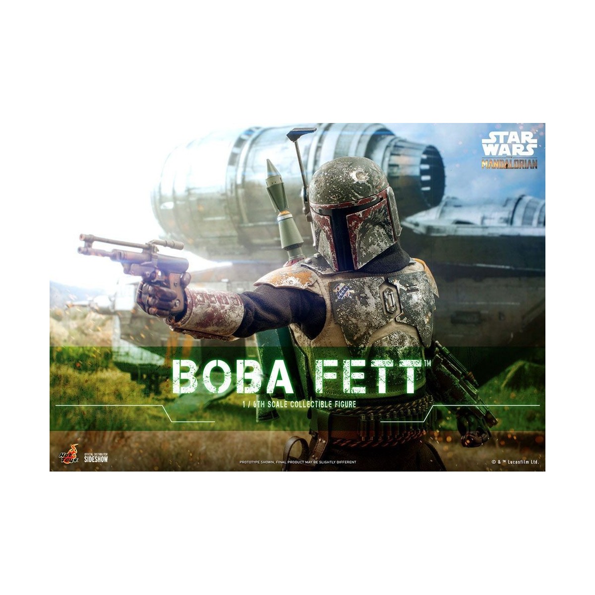 Hot Toys Star Wars The Mandalorian Boba Fett Deluxe Version 1/6 Movie Masterpiece