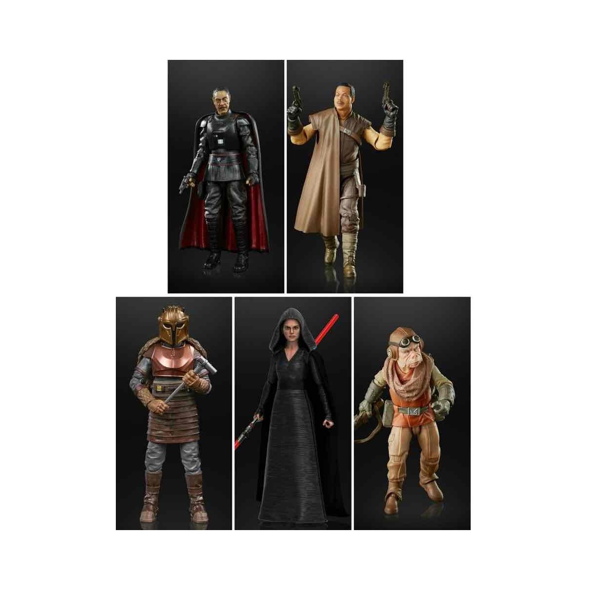 Star Wars Black Series - Set 3 - Armorer Moff Gideon Kuiil Greef Karga Dark Rey