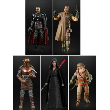 Star Wars Black Series - Set 3 - Armorer Moff Gideon Kuiil Greef Karga Dark Rey