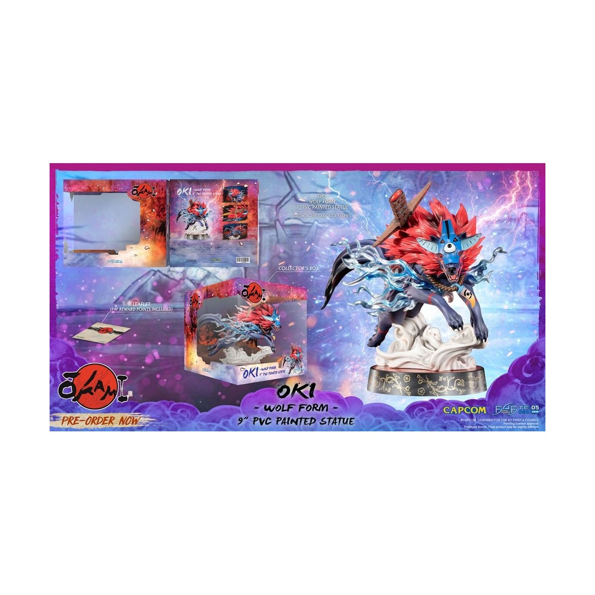 First 4 Figures Okami - OKI Wolf Form PVC statuette