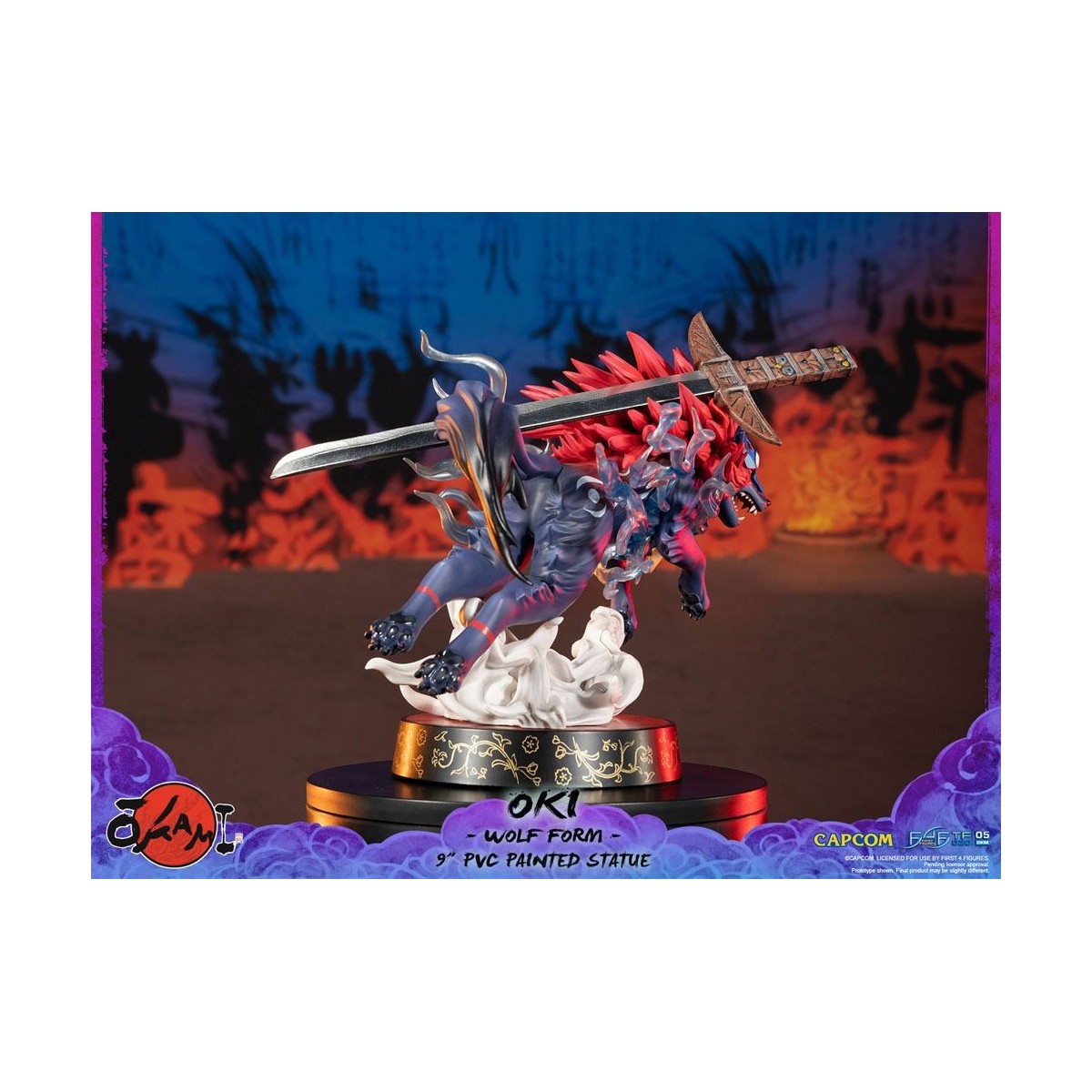 First 4 Figures Okami - OKI Wolf Form PVC statuette