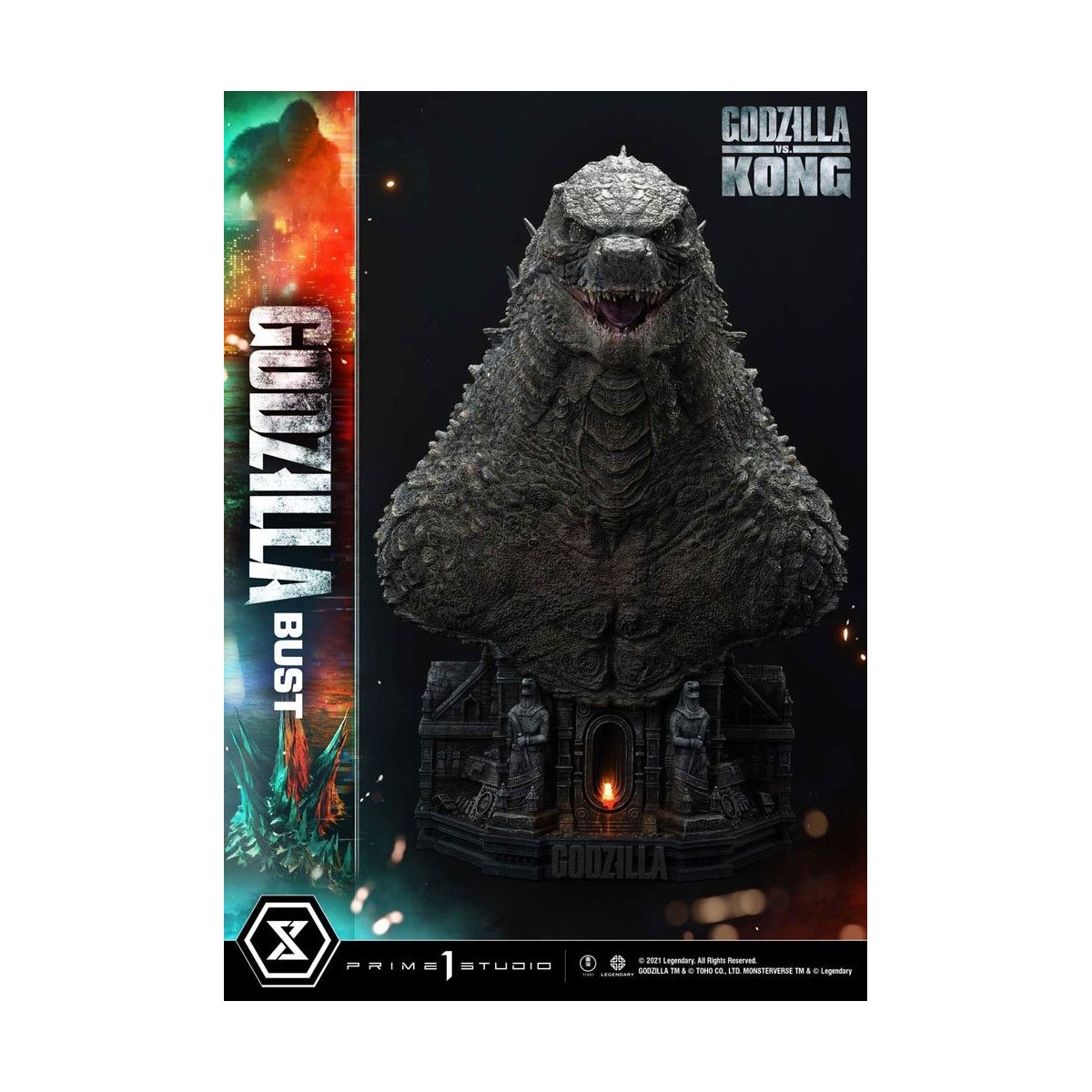 Prime 1 Studio - Godzilla Bust - Godzilla vs Kong Bonus Version