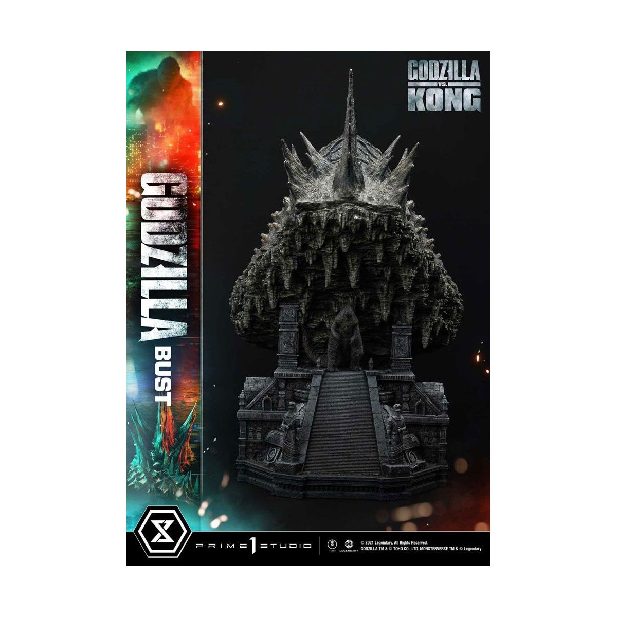 Prime 1 Studio - Godzilla Bust - Godzilla vs Kong Bonus Version