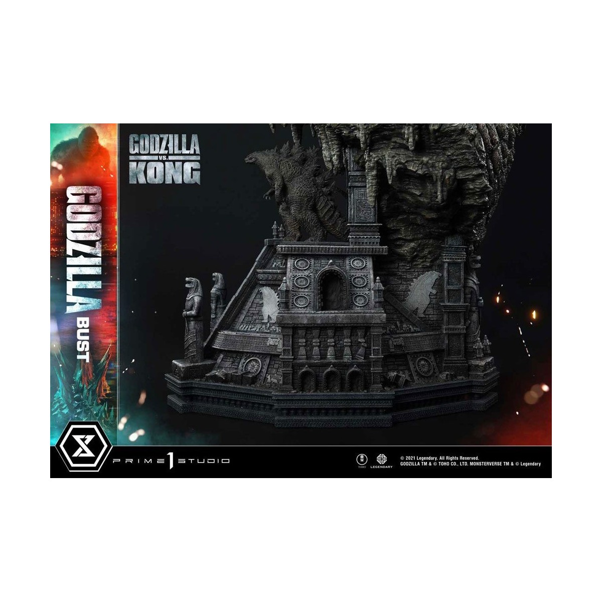 Prime 1 Studio - Godzilla Bust - Godzilla vs Kong Bonus Version