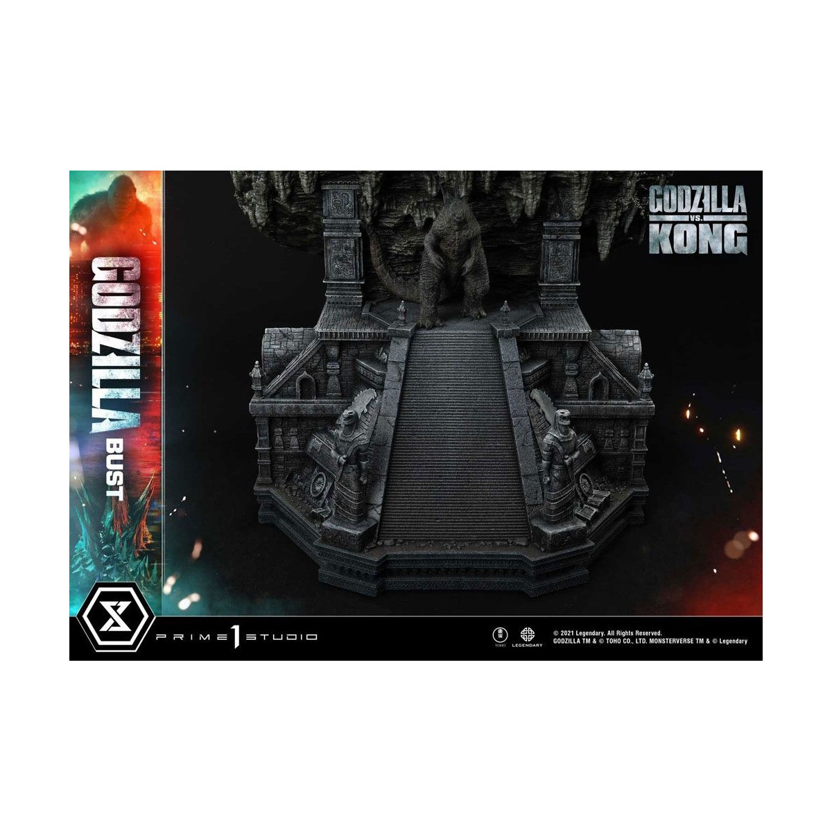 Prime 1 Studio - Godzilla Bust - Godzilla vs Kong Bonus Version
