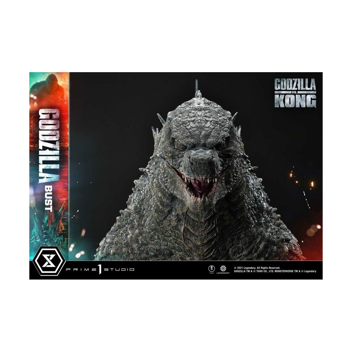 Prime 1 Studio - Godzilla Bust - Godzilla vs Kong Bonus Version