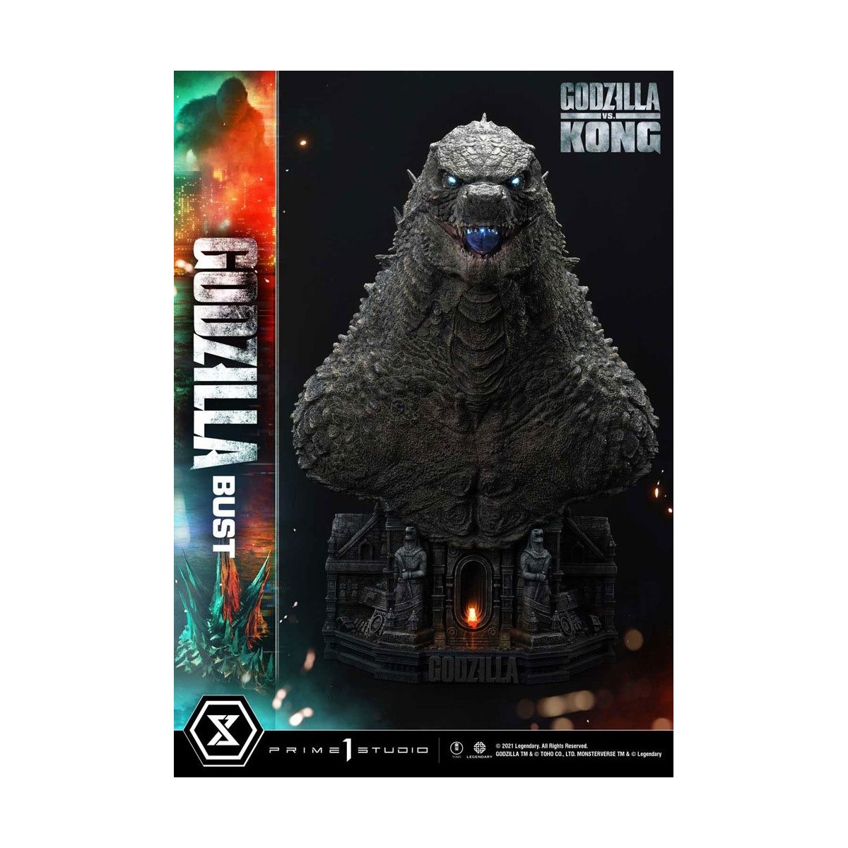 Prime 1 Studio - Godzilla Bust - Godzilla vs Kong Bonus Version