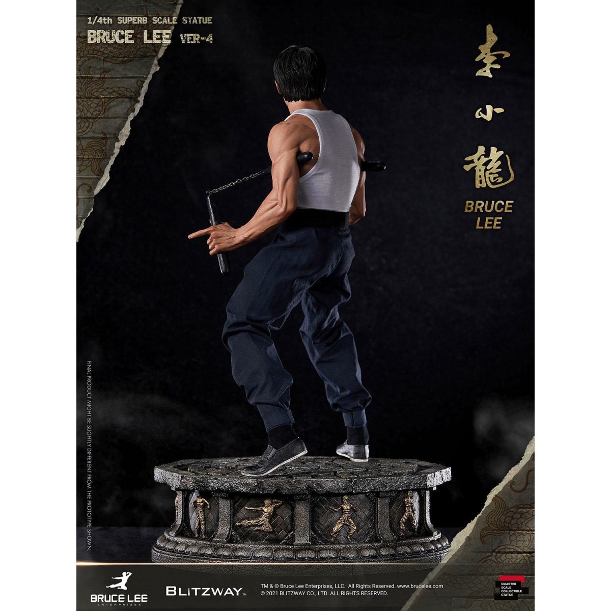 Blitzway - Bruce Lee statuette 1/4 80th Anniversary Tribute - 55 cm