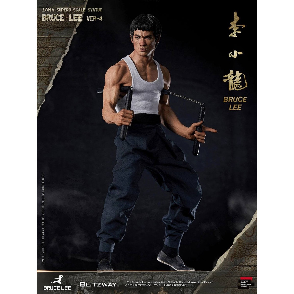 Blitzway - Bruce Lee statuette 1/4 80th Anniversary Tribute - 55 cm