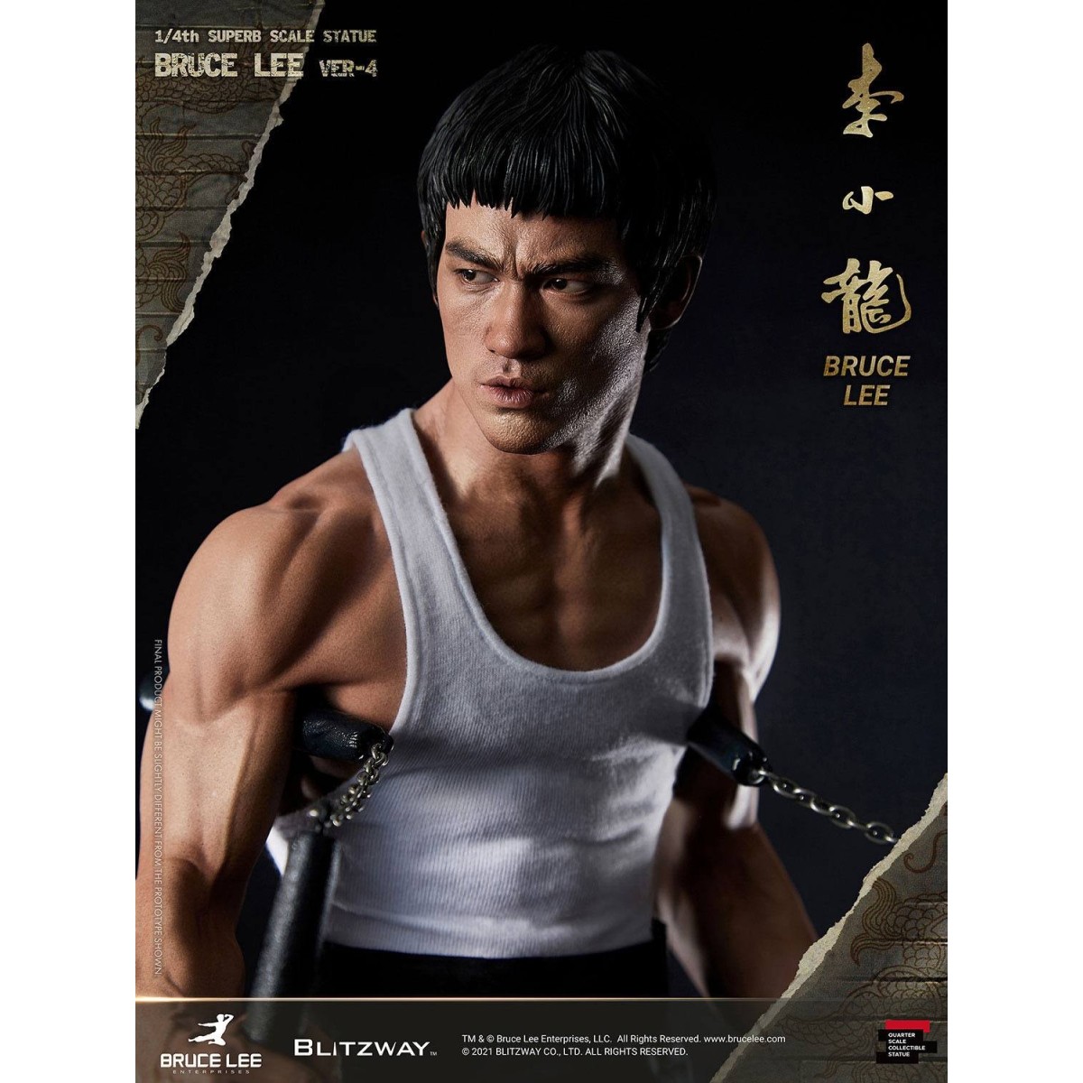 Blitzway - Bruce Lee statuette 1/4 80th Anniversary Tribute - 55 cm