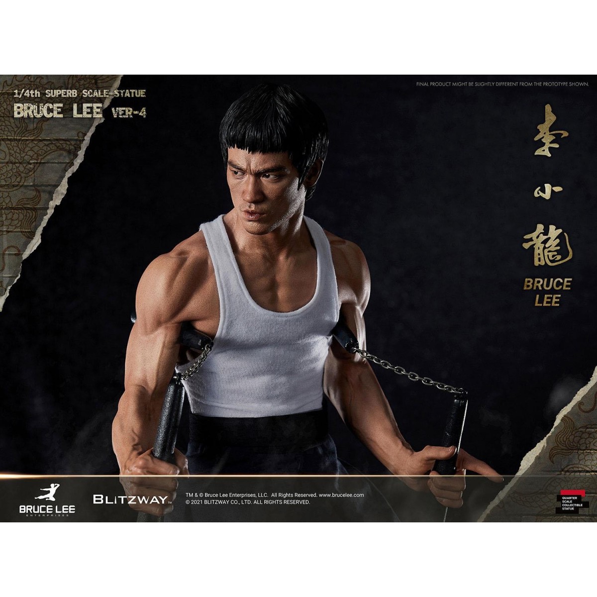 Blitzway - Bruce Lee statuette 1/4 80th Anniversary Tribute - 55 cm