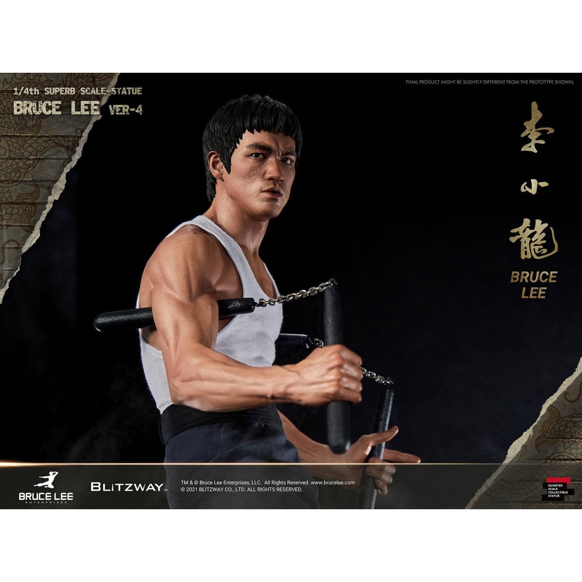 Blitzway - Bruce Lee statuette 1/4 80th Anniversary Tribute - 55 cm