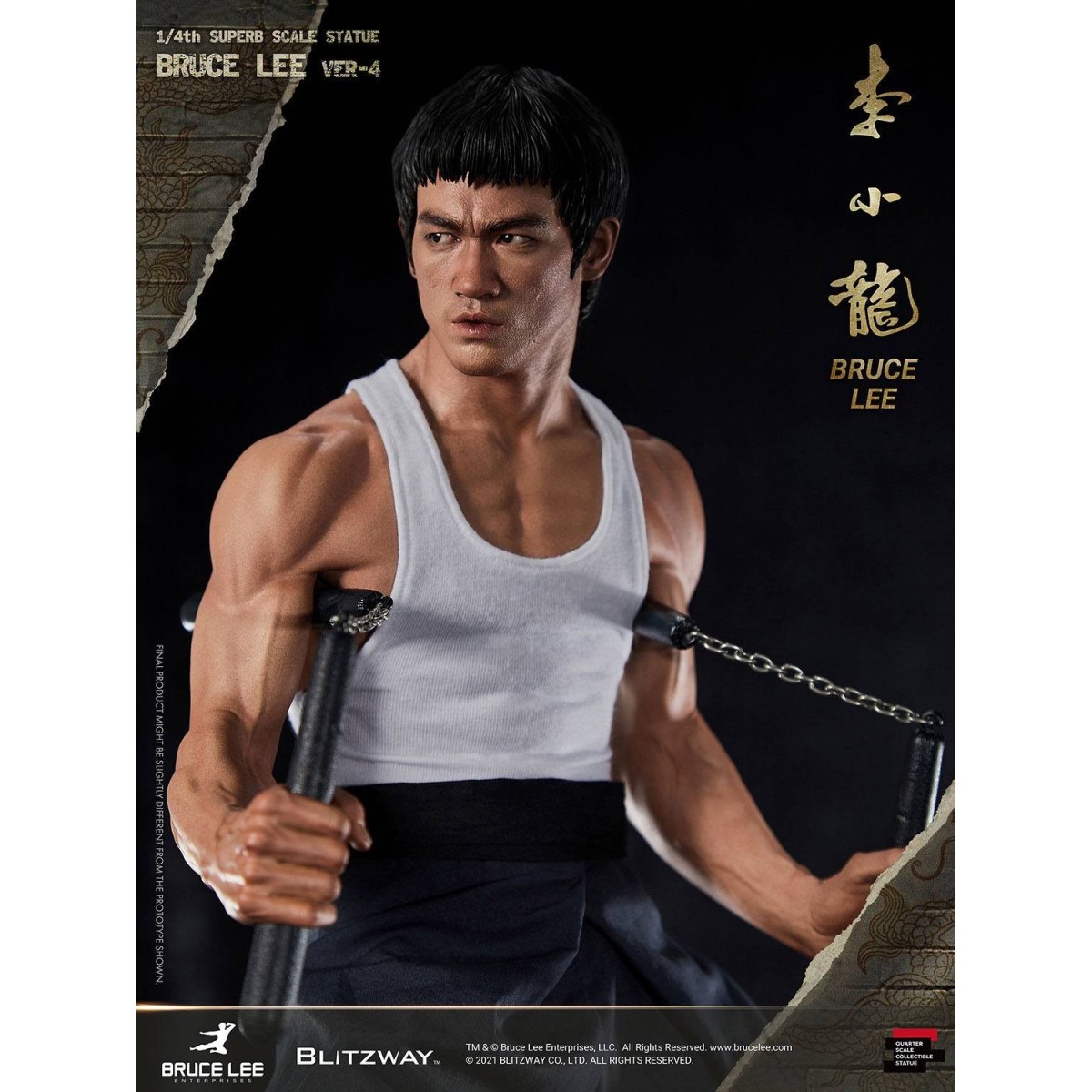 Blitzway - Bruce Lee statuette 1/4 80th Anniversary Tribute - 55 cm