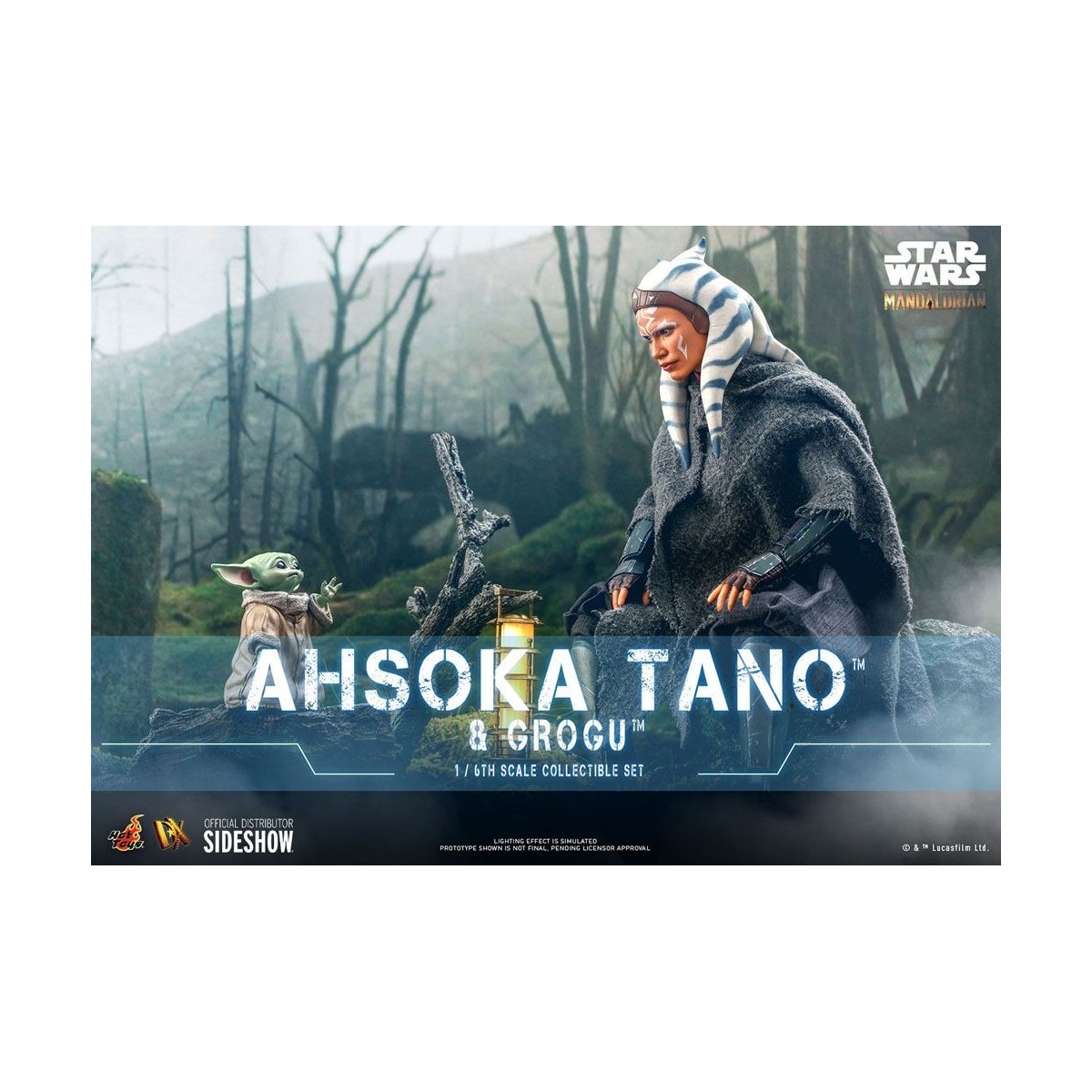 Hot Toys Star Wars - Ahsoka Tano & Grogu- The mandalorian 1/6