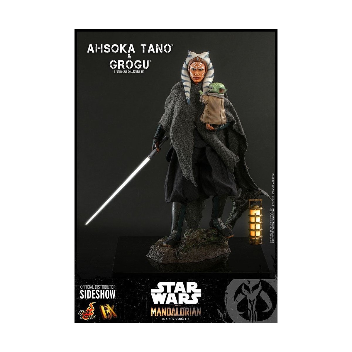 Hot Toys Star Wars - Ahsoka Tano & Grogu- The mandalorian 1/6