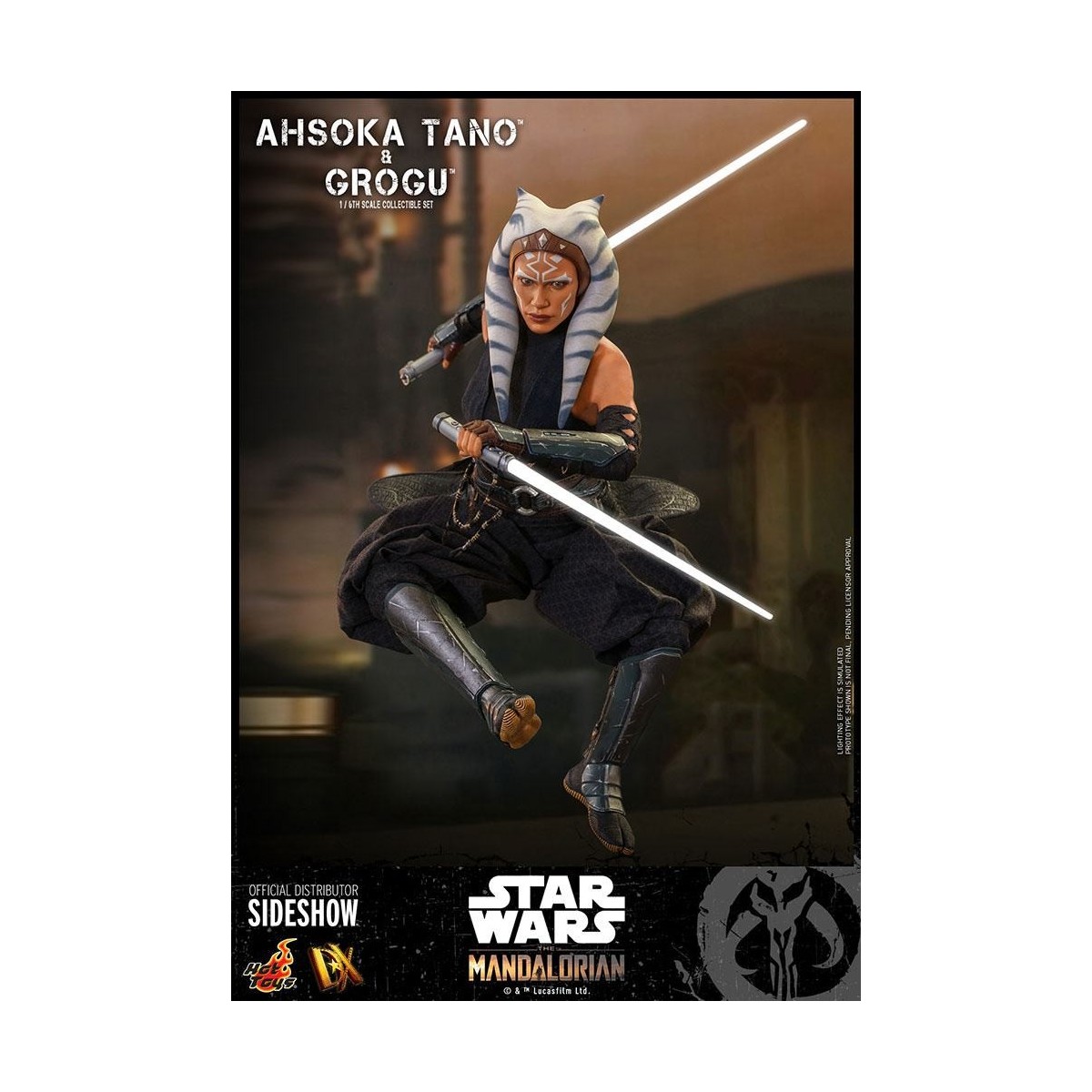 Hot Toys Star Wars - Ahsoka Tano & Grogu- The mandalorian 1/6