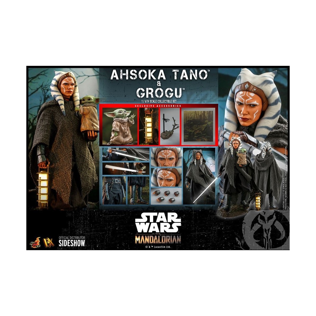 Hot Toys Star Wars - Ahsoka Tano & Grogu- The mandalorian 1/6
