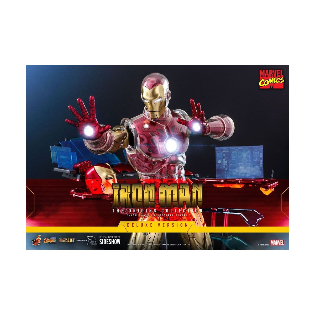 Hot toys - Iron Man Deluxe Version - Marvel The Origins Collection Comic Masterpiece figure 1/6