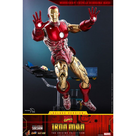 Hot toys - Iron Man Deluxe Version - Marvel The Origins Collection Comic Masterpiece figure 1/6