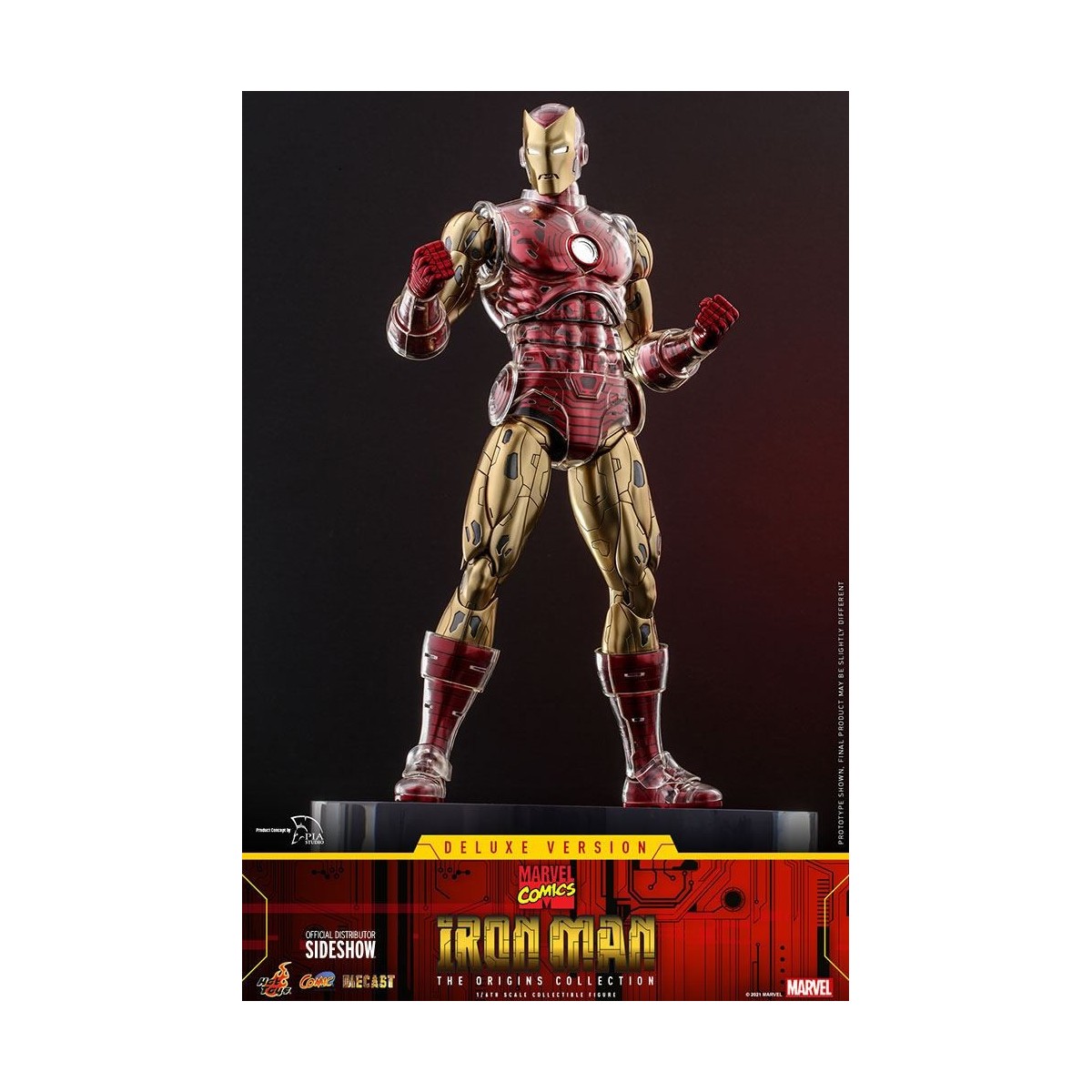 Hot toys - Iron Man Deluxe Version - Marvel The Origins Collection Comic Masterpiece figure 1/6