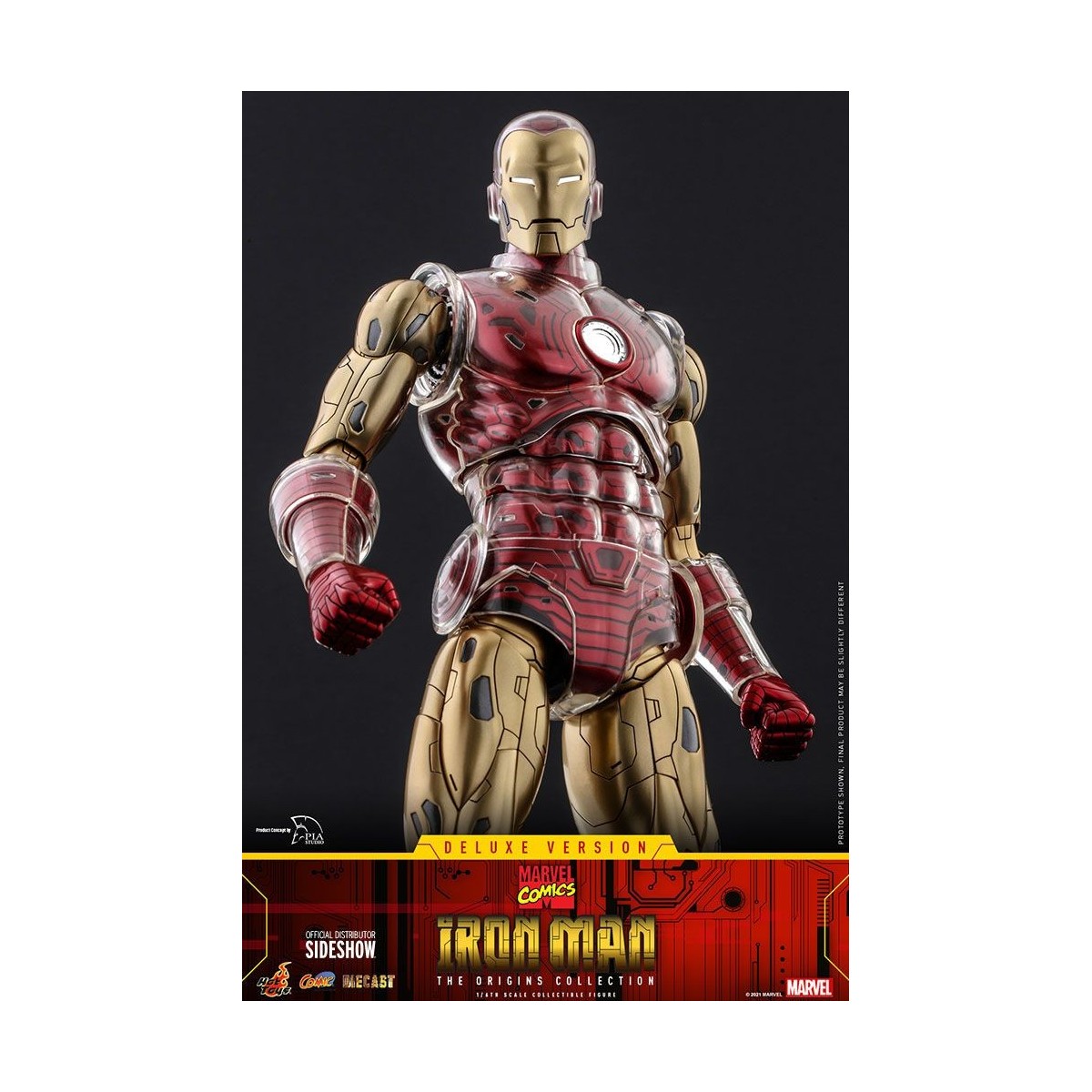 Hot toys - Iron Man Deluxe Version - Marvel The Origins Collection Comic Masterpiece figure 1/6