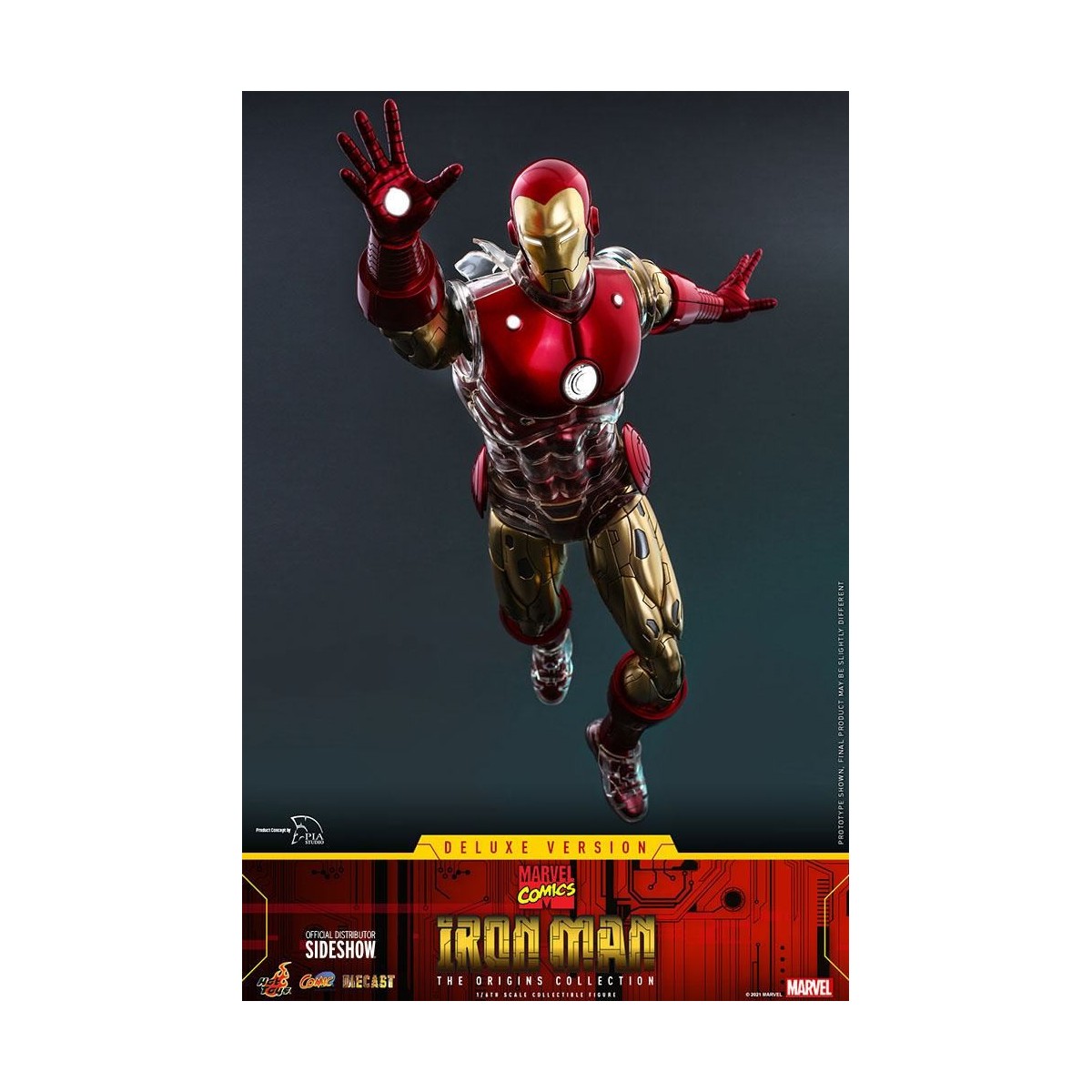 Hot toys - Iron Man Deluxe Version - Marvel The Origins Collection Comic Masterpiece figure 1/6
