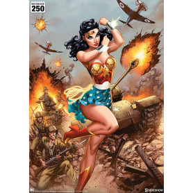 DC Comics print - Art Print Wonder Woman WWII - J Scott Campbell 46 x 61 cm - unframed