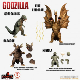 Mezco 5 Points XL Deluxe Box Set Round 2 - Godzilla: Invaders Attack