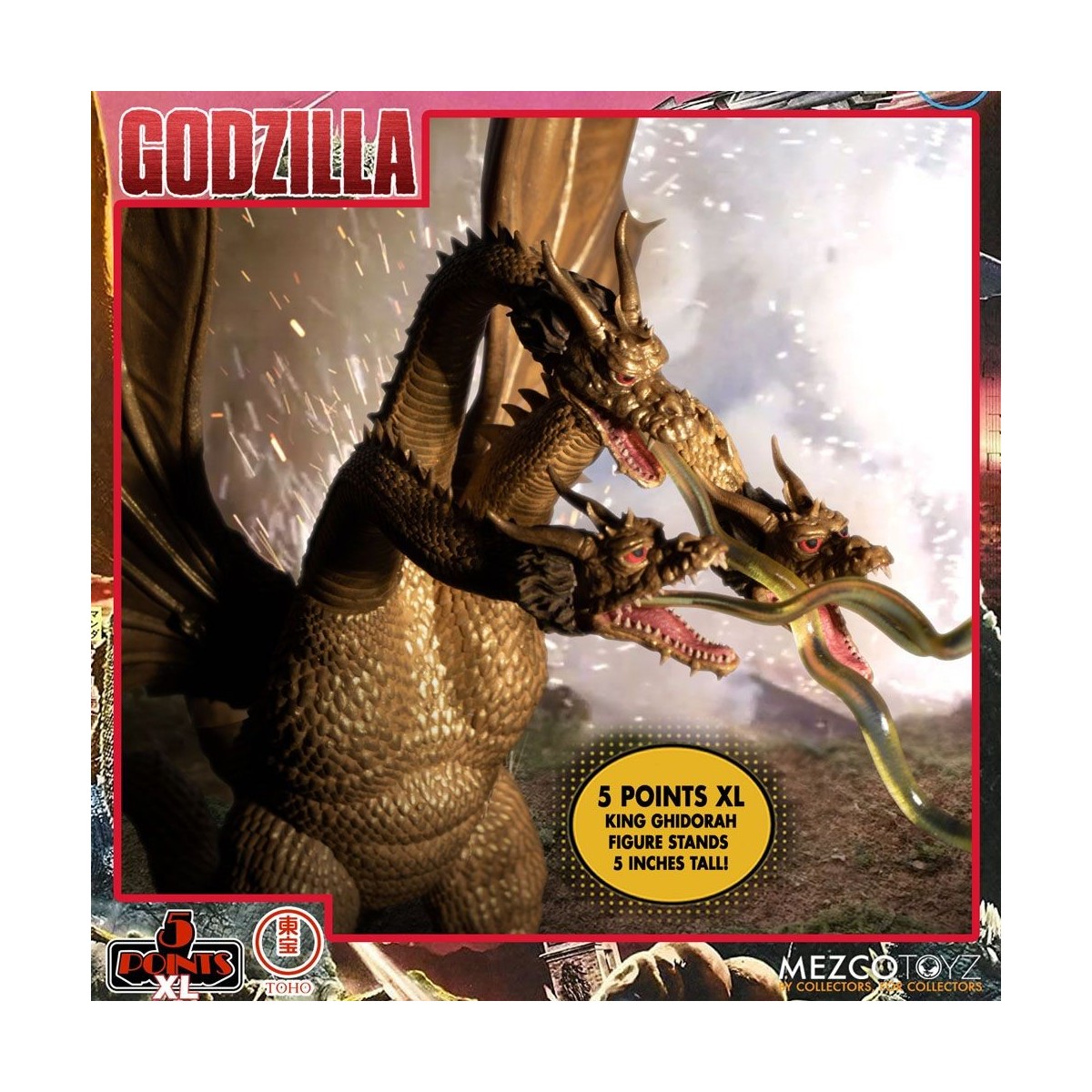 Mezco 5 Points XL Deluxe Box Set Round 2 - Godzilla: Invaders Attack