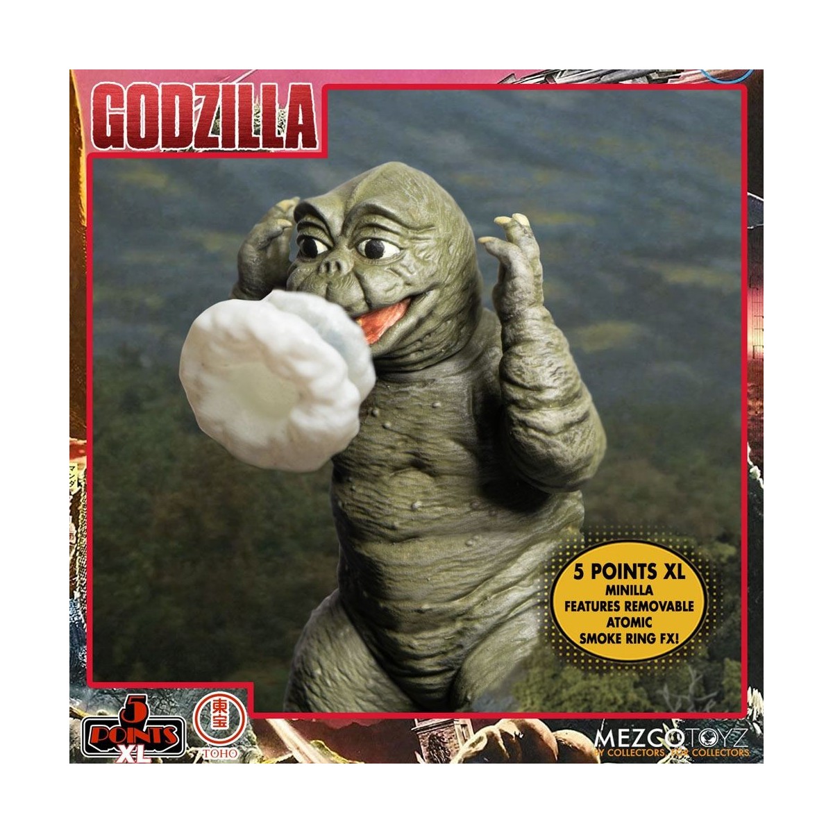 Mezco 5 Points XL Deluxe Box Set Round 2 - Godzilla: Invaders Attack