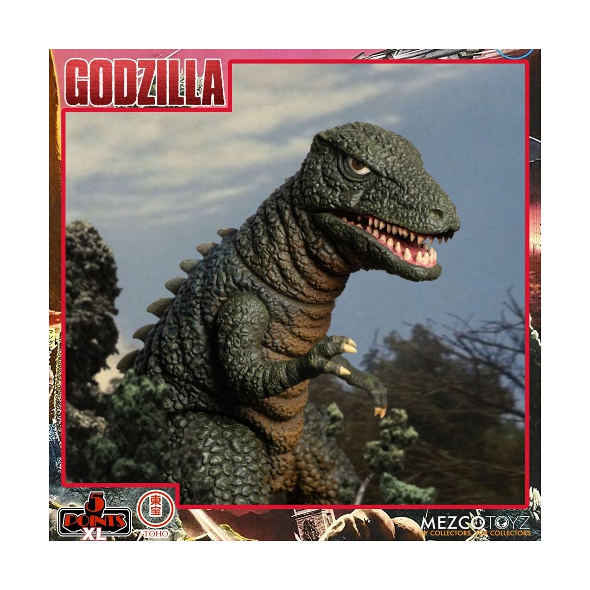 Mezco 5 Points XL Deluxe Box Set Round 2 - Godzilla: Invaders Attack